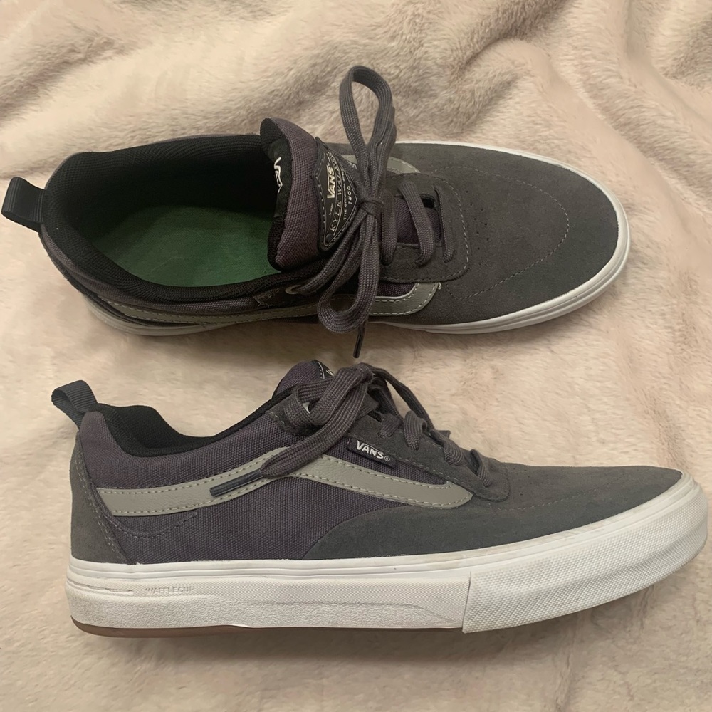 Kyle Walker Pro Vans. Gray Suede shoes Size 9.5